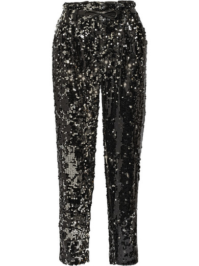 Milly | Sequined tulle straight-leg pants | NET-A-PORTER.COM