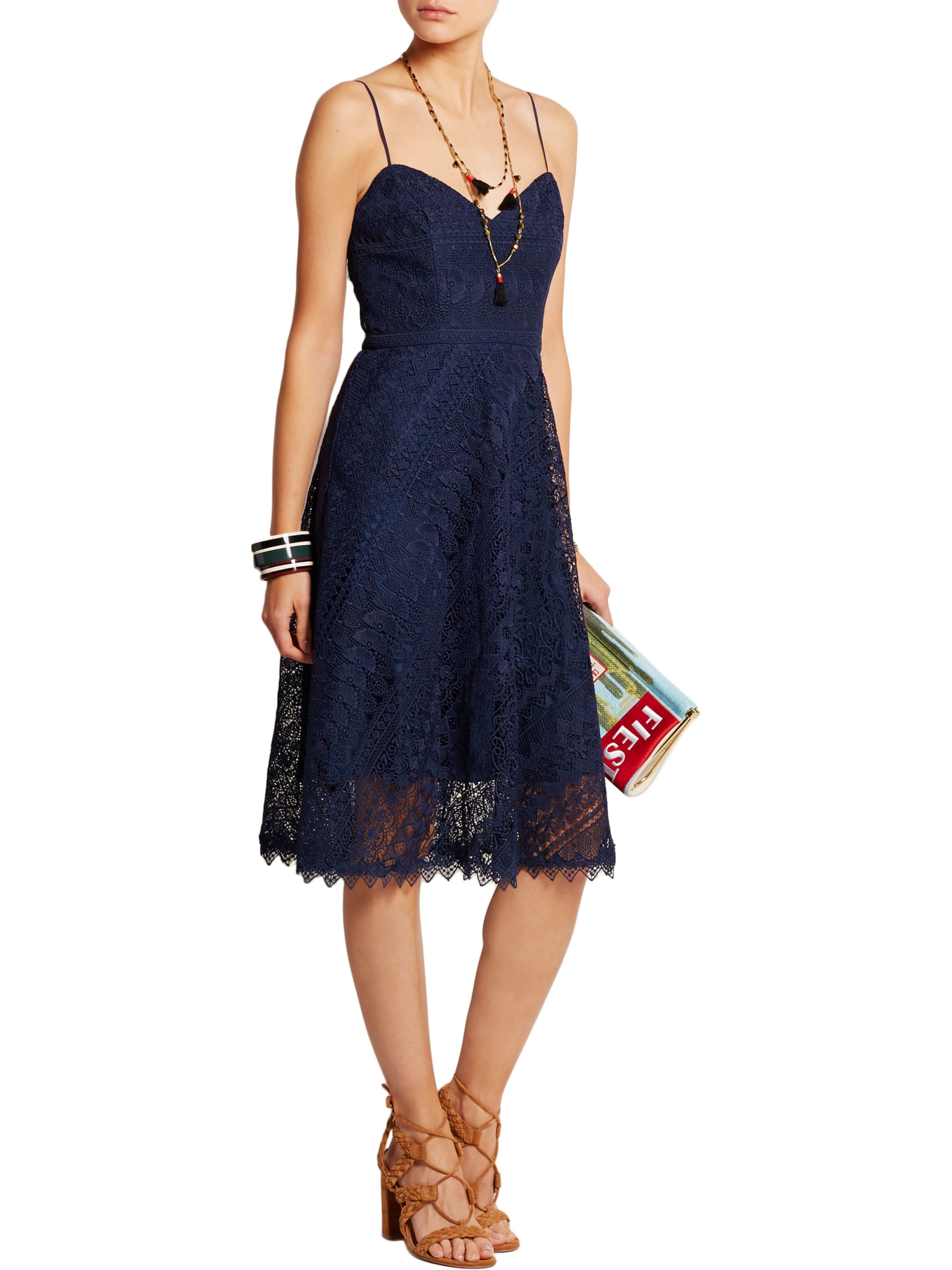 j crew navy lace dress