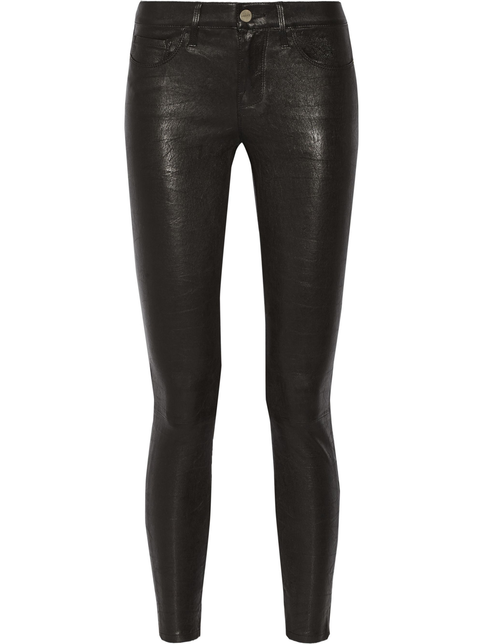 frame le skinny leather pants