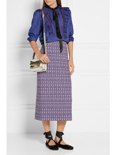 miu miu lace up ballet flats