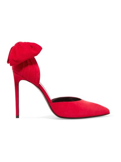 saint laurent bow heels