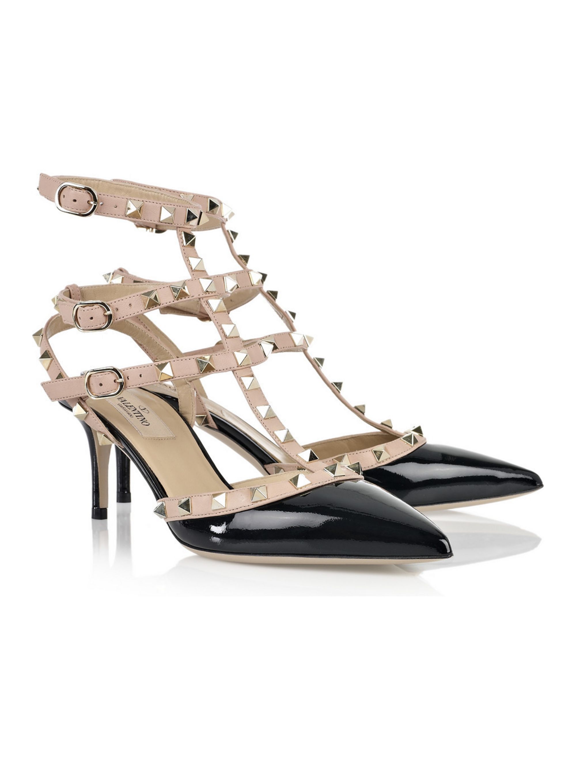 black studded t bar heels