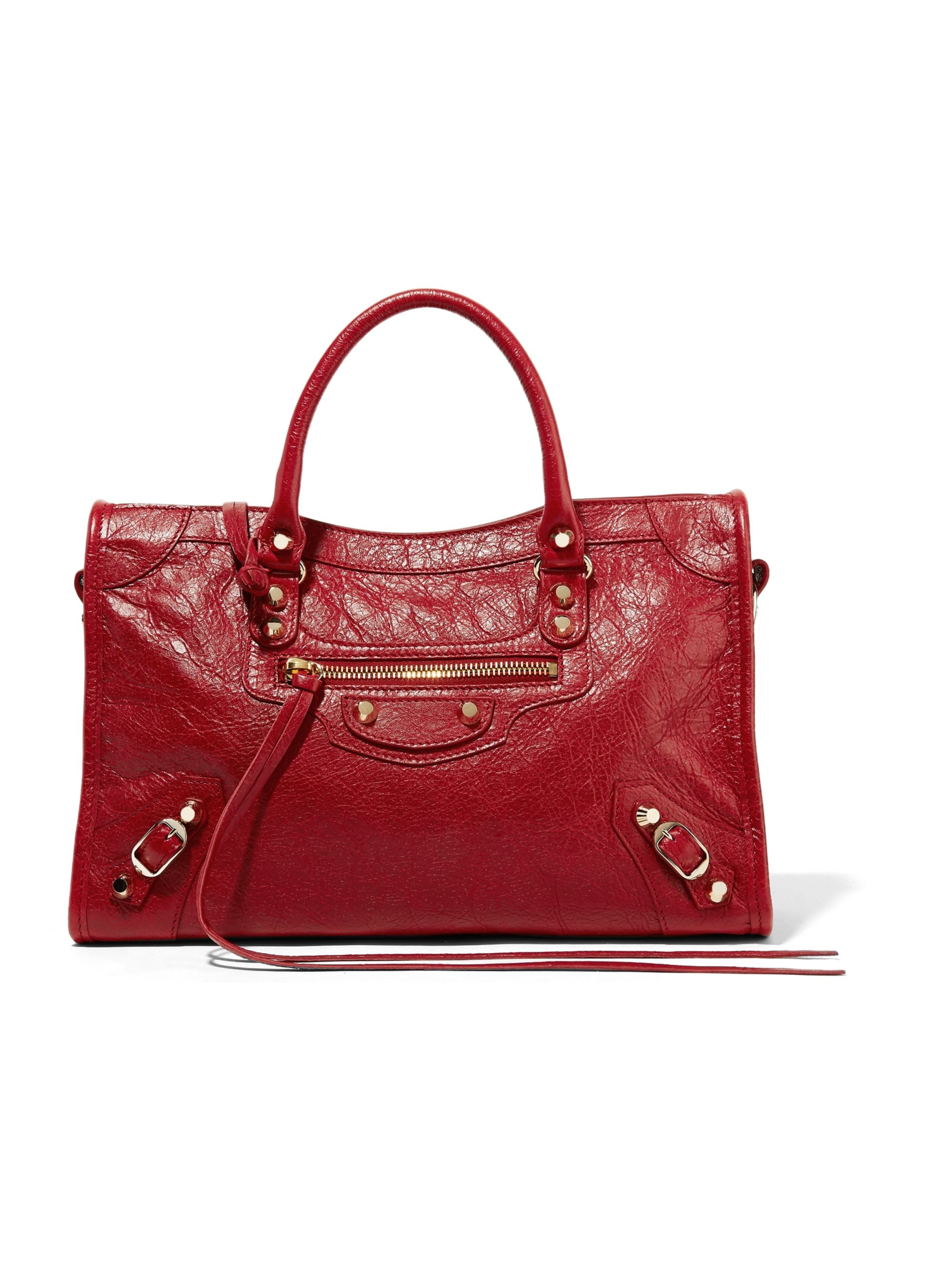 balenciaga classic city rouge