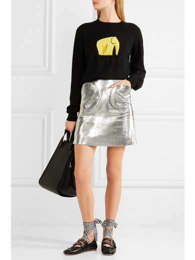 Miu Miu | Lace-up leather ballet flats | NET-A-PORTER.COM