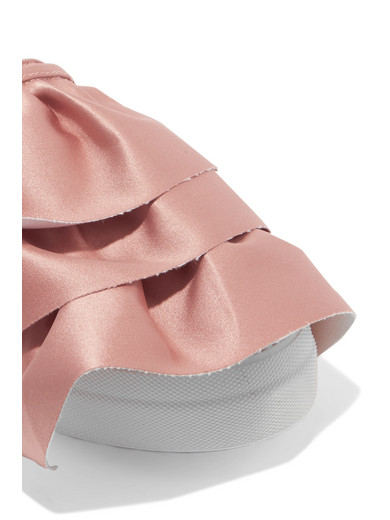 satin slip on sneakers