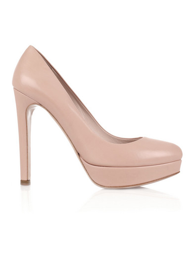 miu miu leather platform pumps