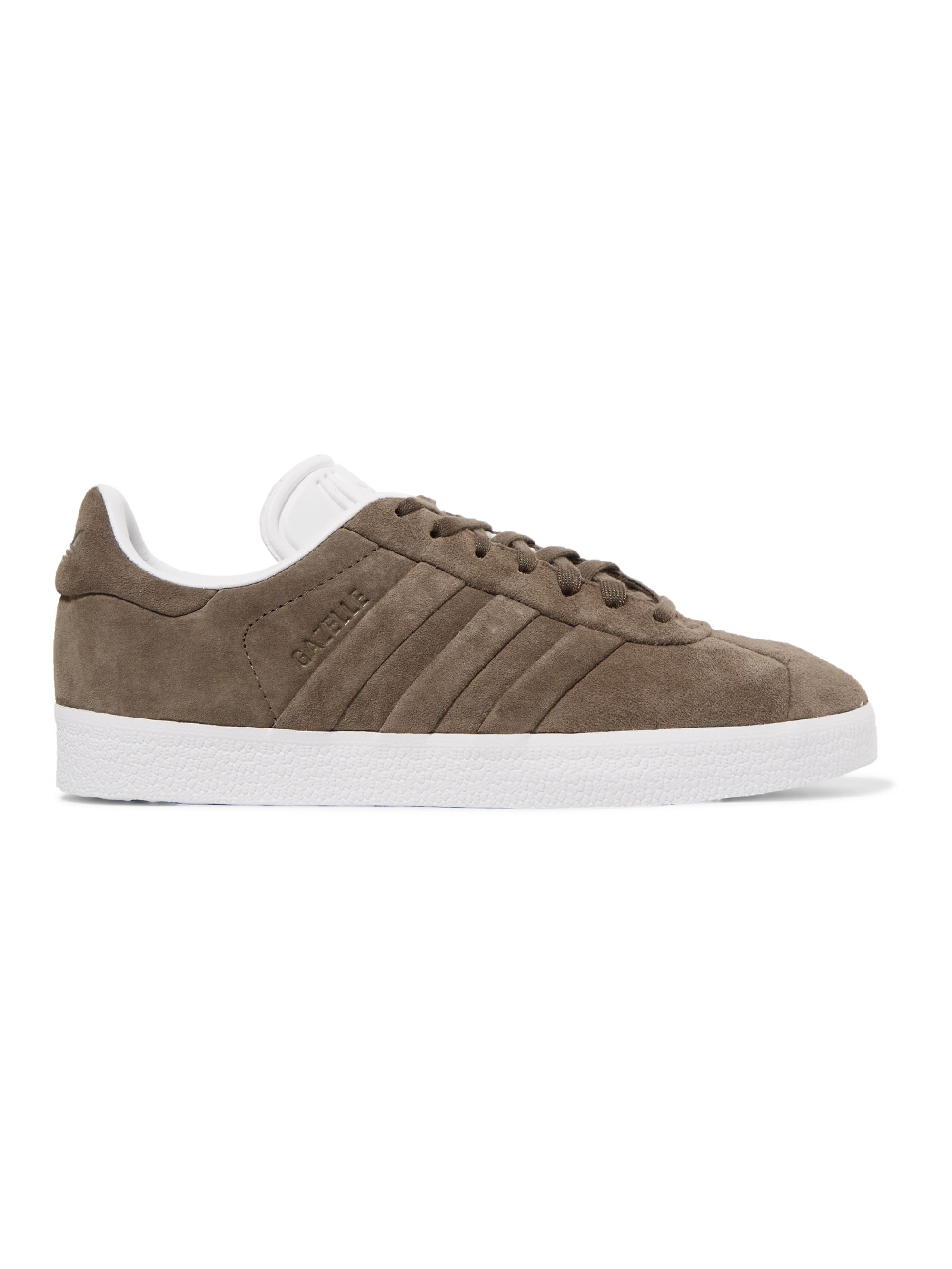 adidas originals gazelle green suede sneakers