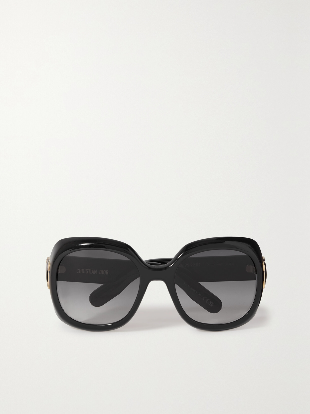 Dior Lady 95.22 R2i Oversized Round-frame Acetate Sunglasses 