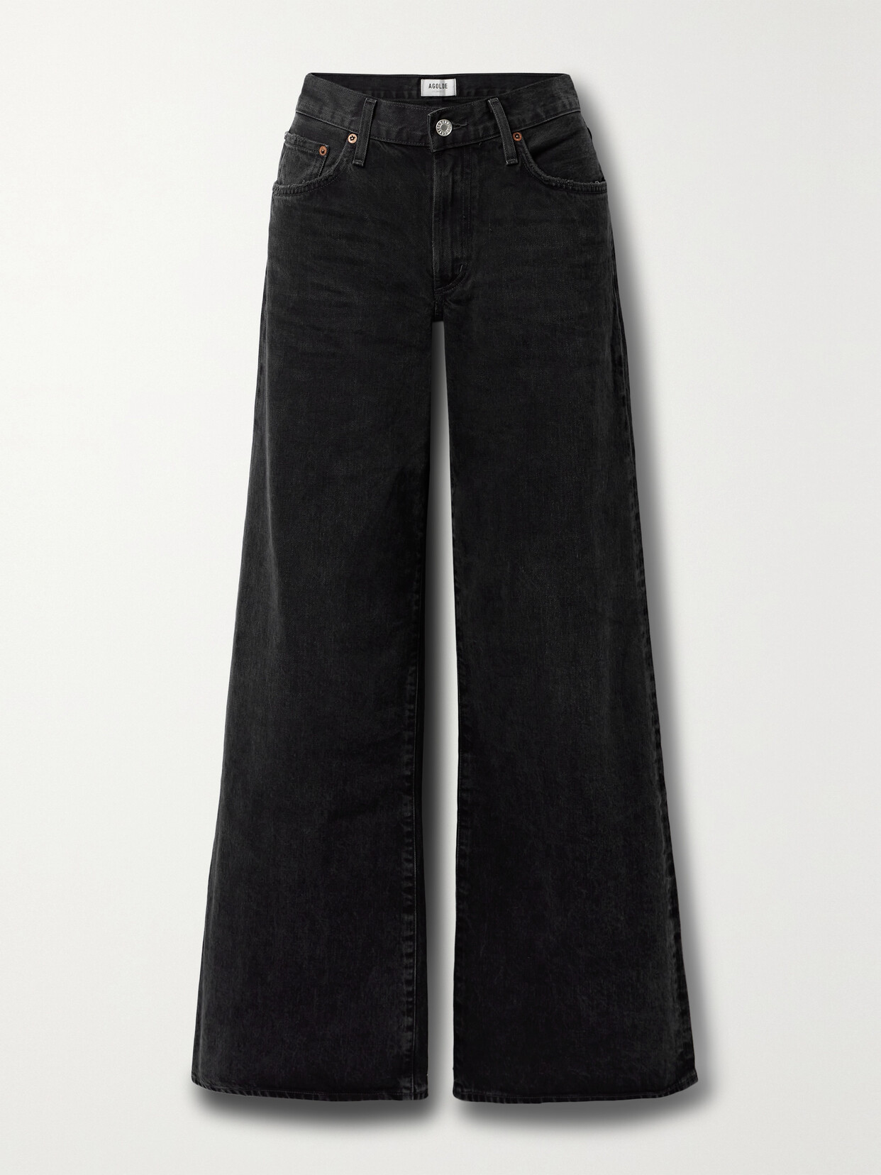 Clara Baggy Organic Low-Rise Flared Jeans