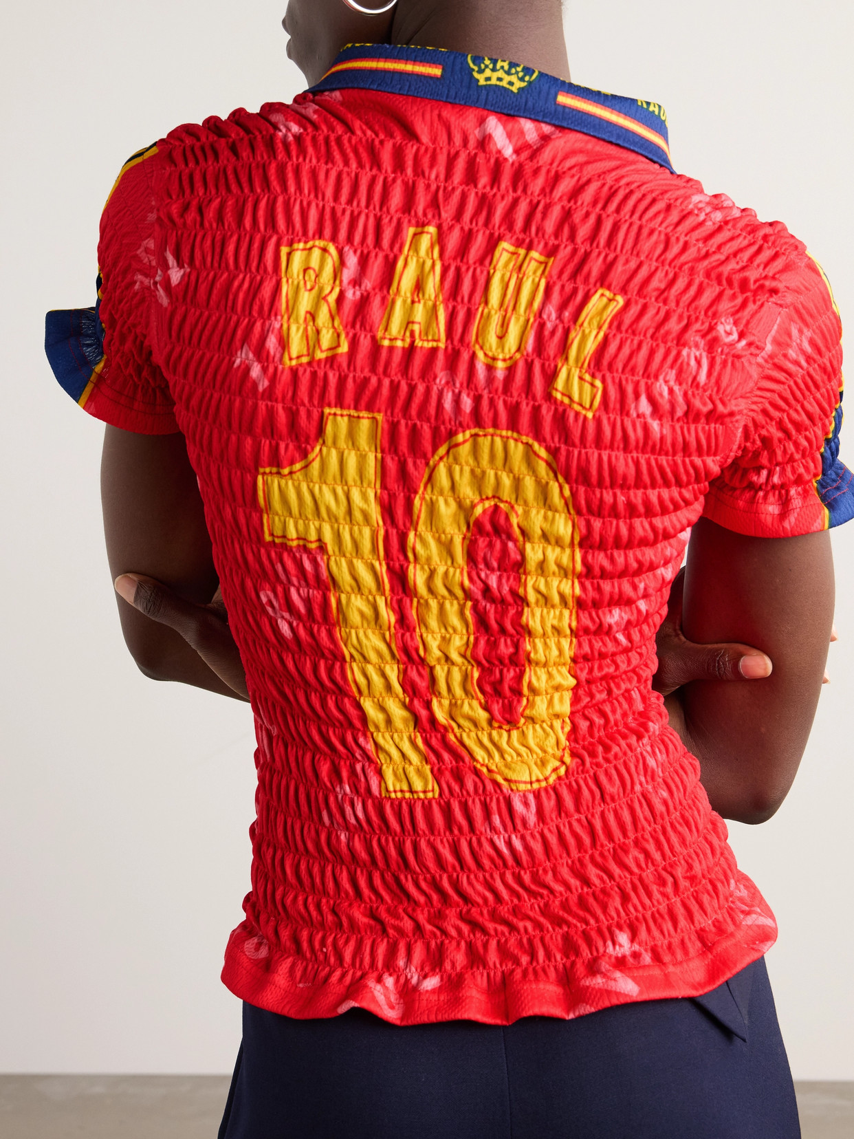 Shirred Jersey Top