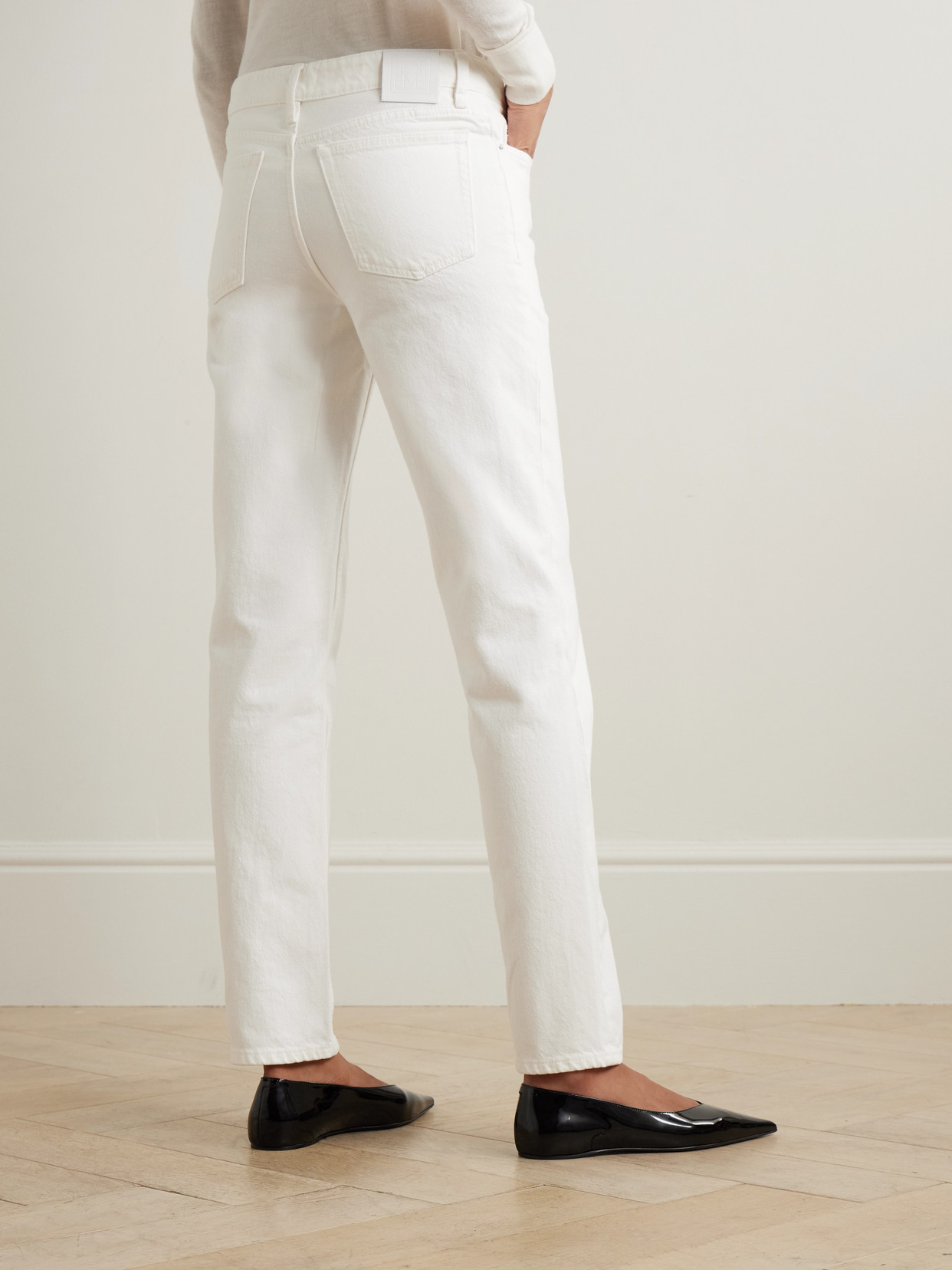 Mid-Rise Slim-Leg Organic Jeans