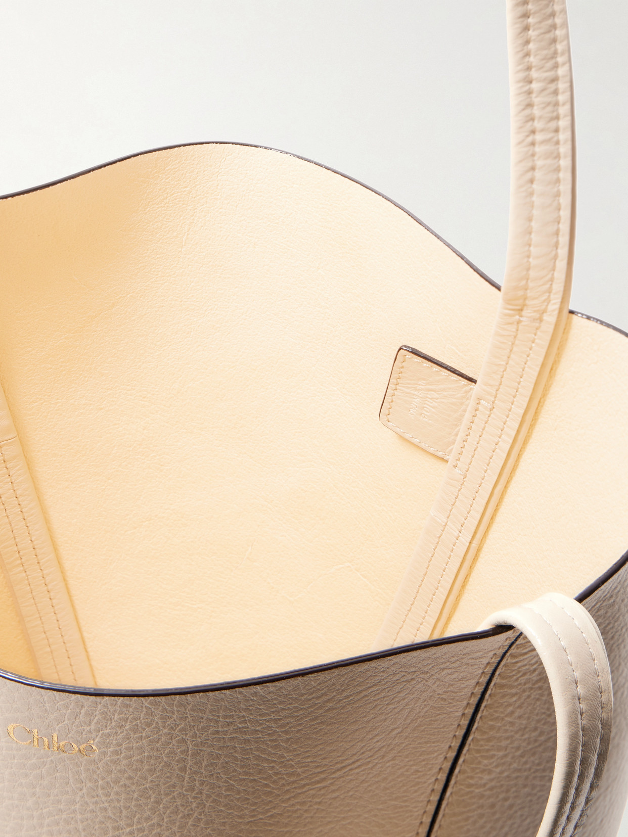 Chloé - Spin Embellished Textured-Leather Tote