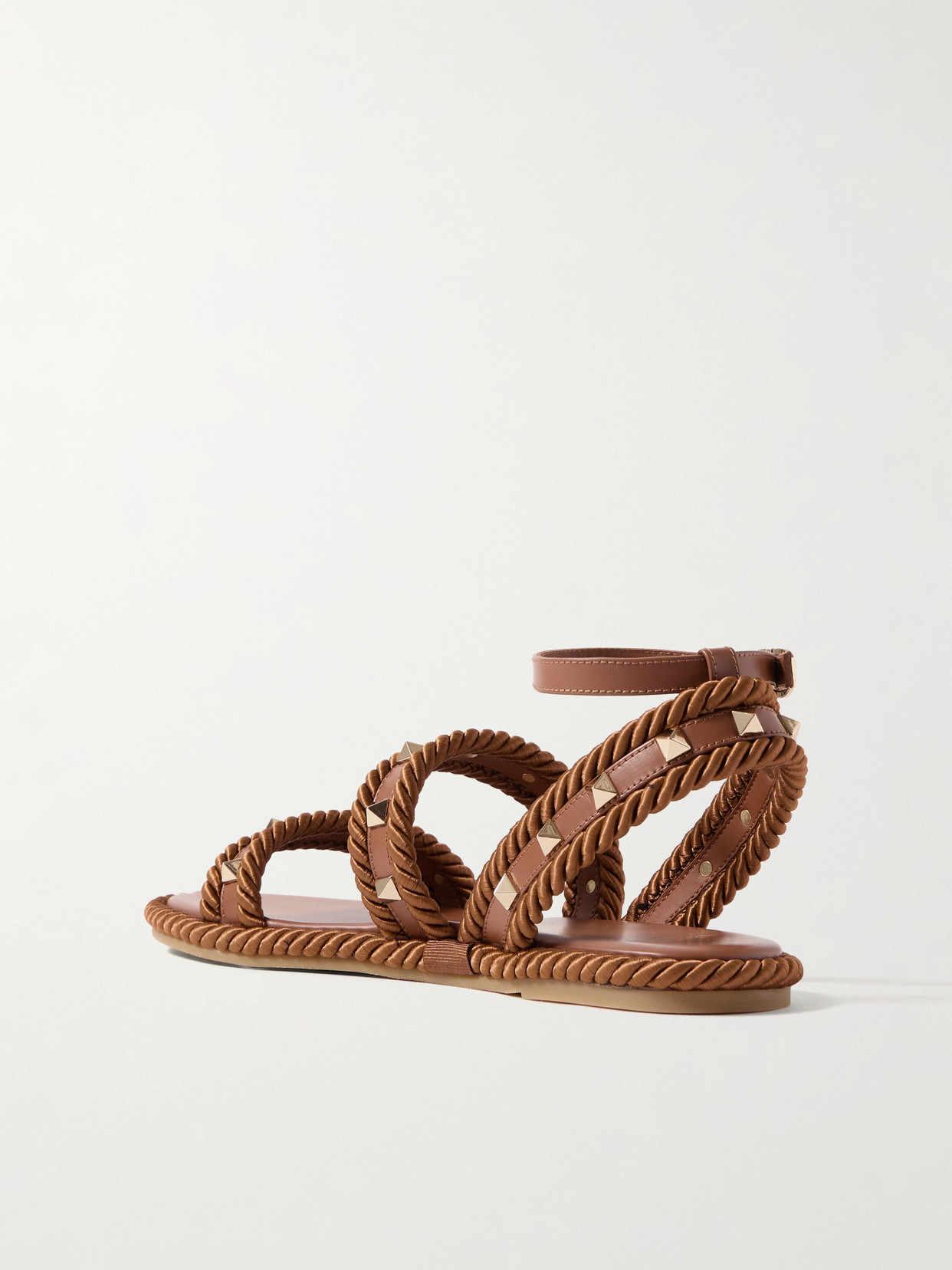 Garavani - Rockstud Torchon Rope-Trimmed Sandals
