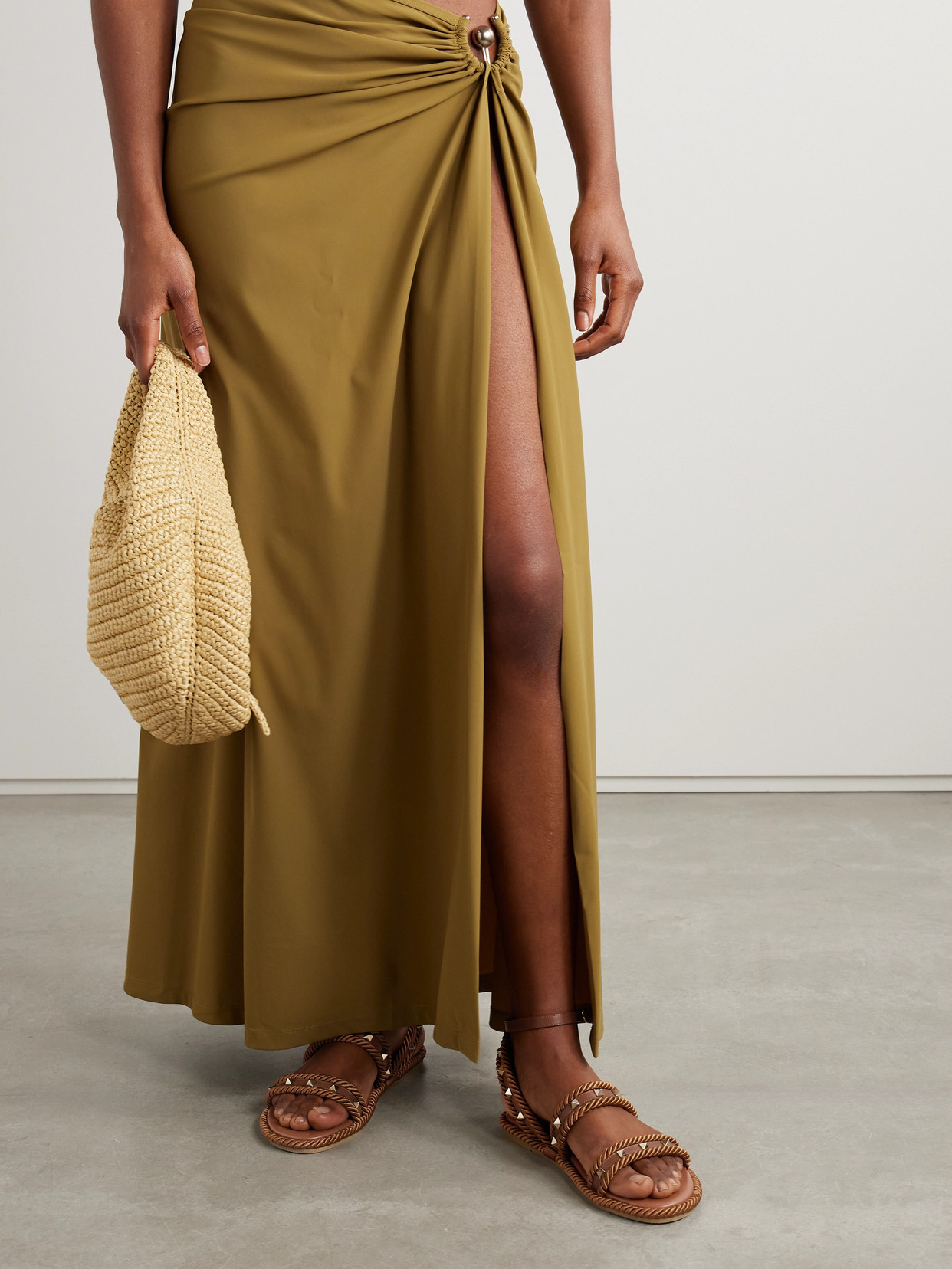 Garavani - Rockstud Torchon Rope-Trimmed Sandals