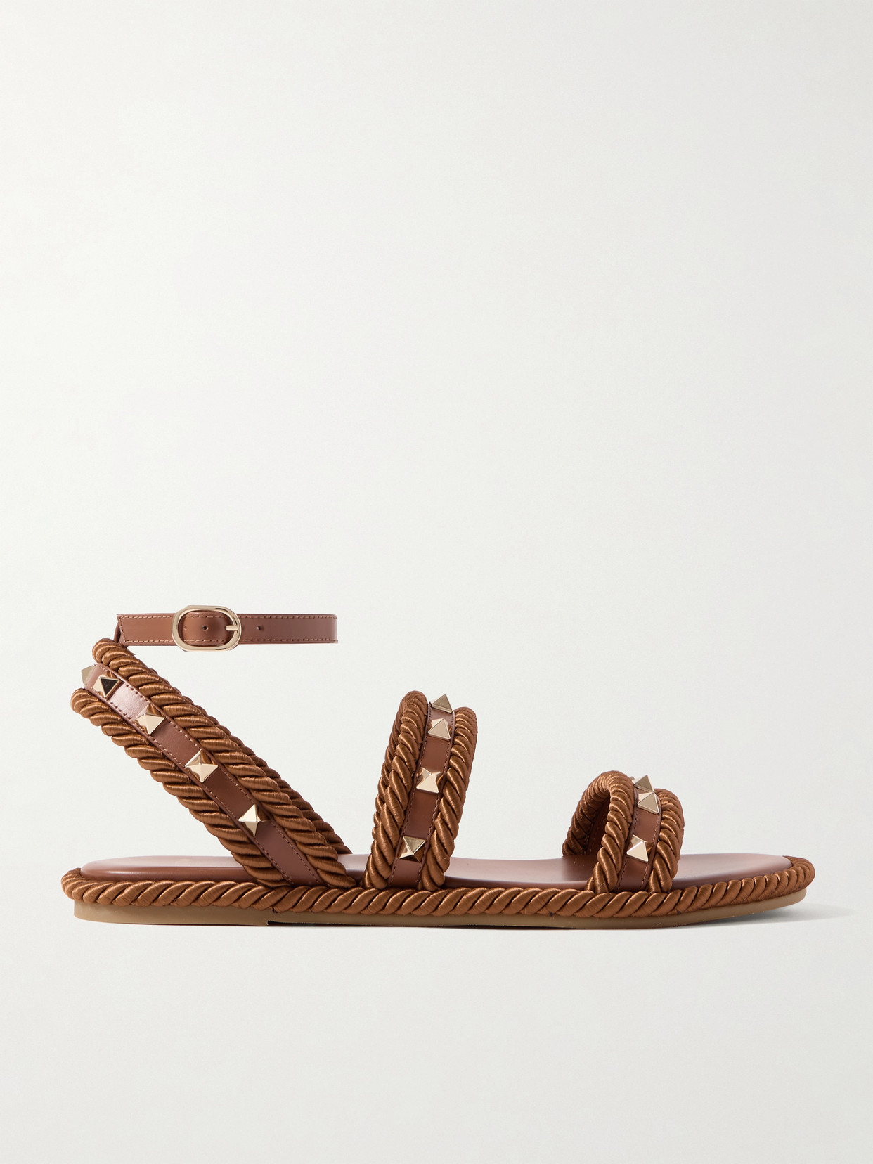 Garavani - Rockstud Torchon Rope-Trimmed Sandals
