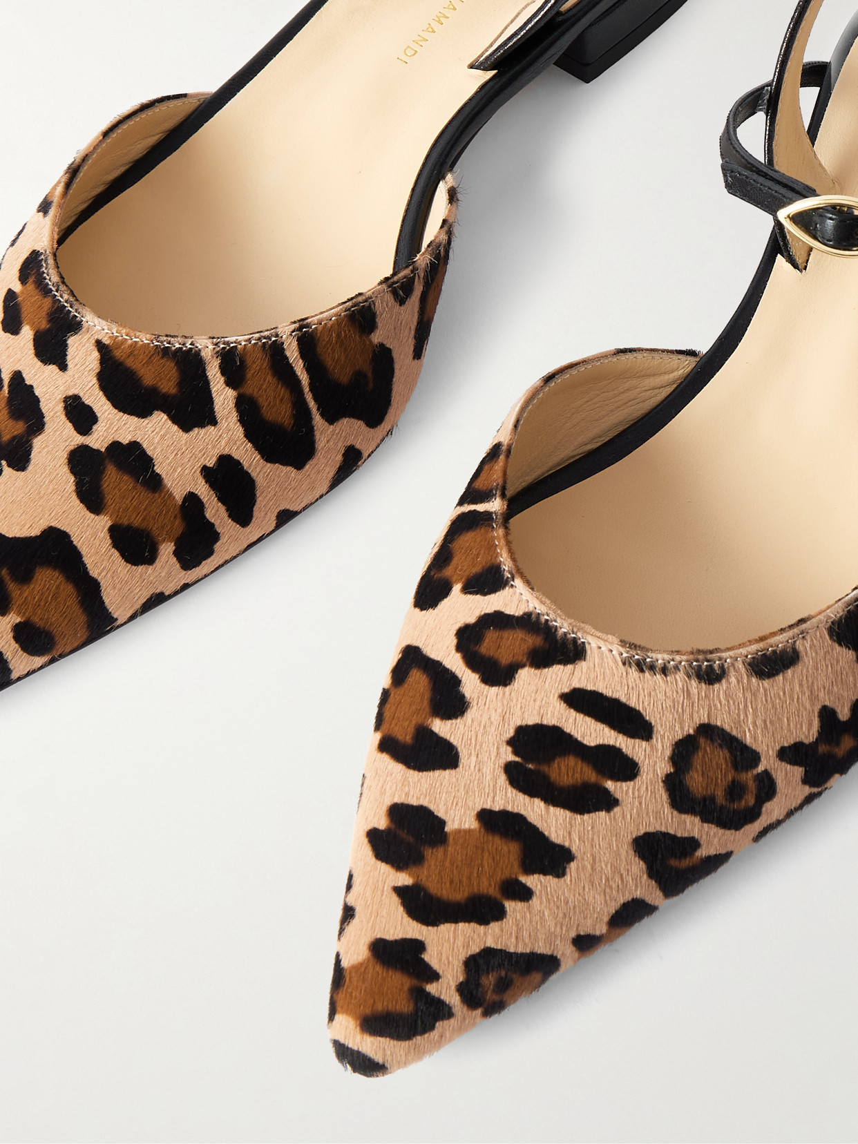 Vittorio 20 Leopard-Print Calf Hair And Leather Singback Flats