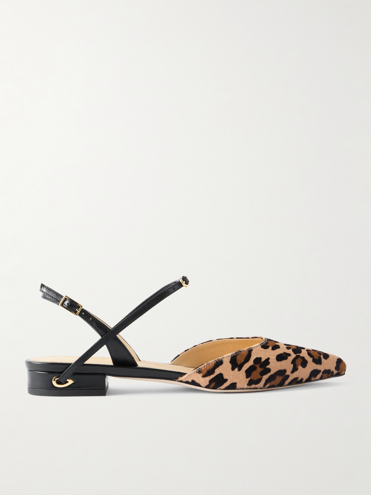 Vittorio 20 Leopard-Print Calf Hair And Leather Singback Flats