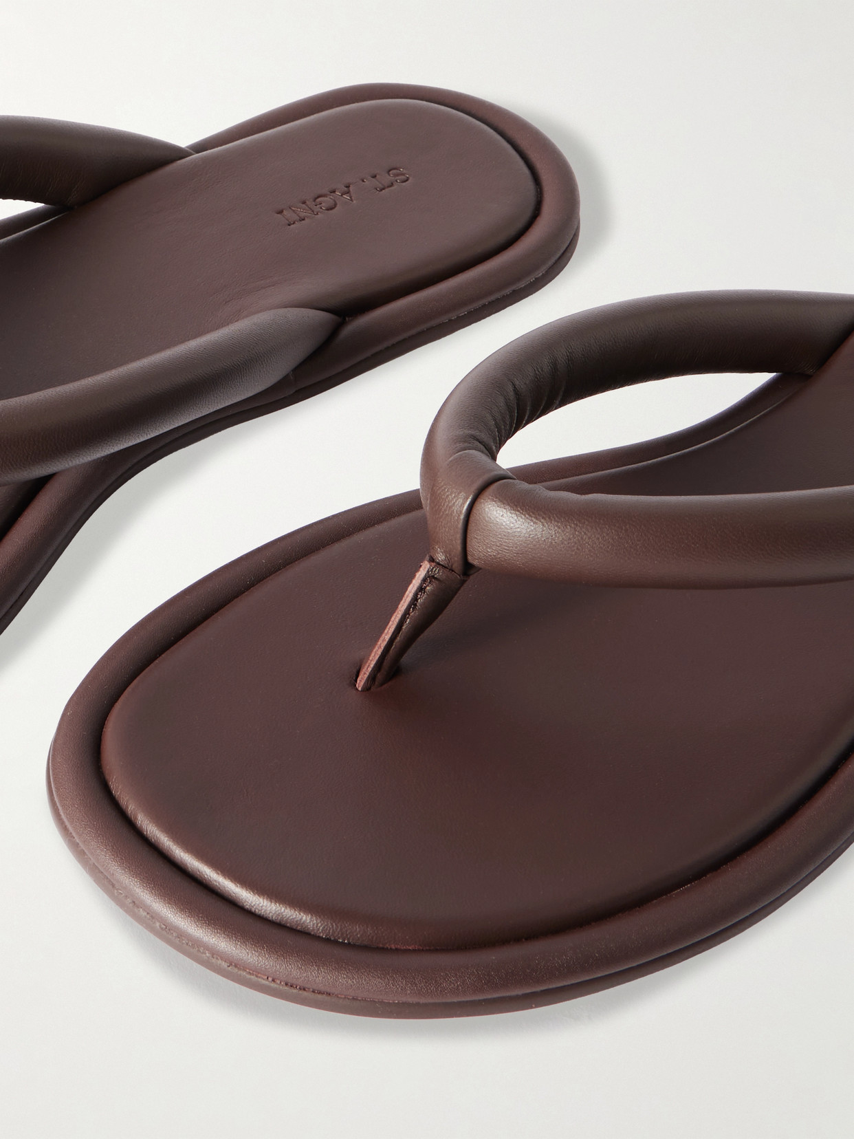 Sumi Padded Leather Flip Flops