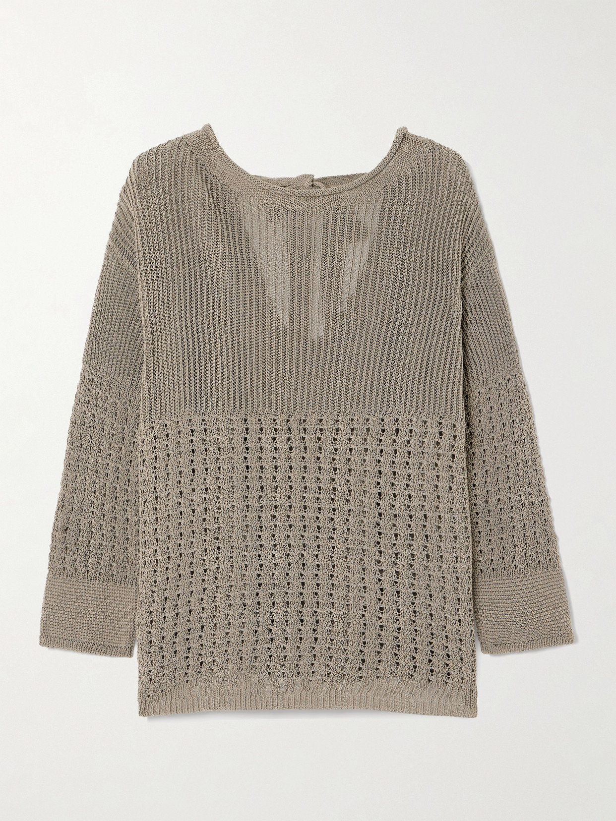 Paggi Crocheted Cotton-Blend Sweater