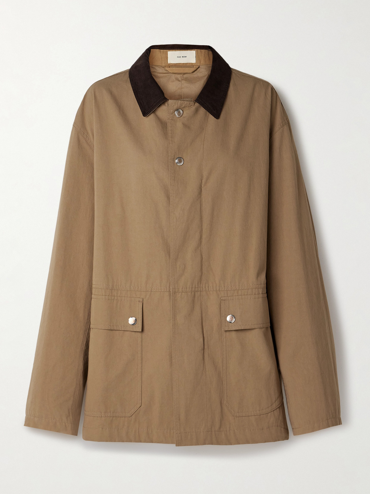 Frank Corduroy-Trimmed Cotton-Canvas Jacket