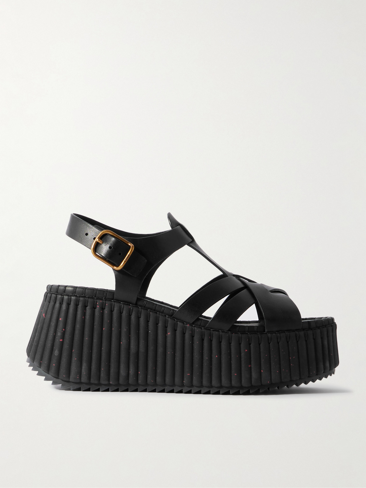 Chloé - Nama Leather Platform Sandals