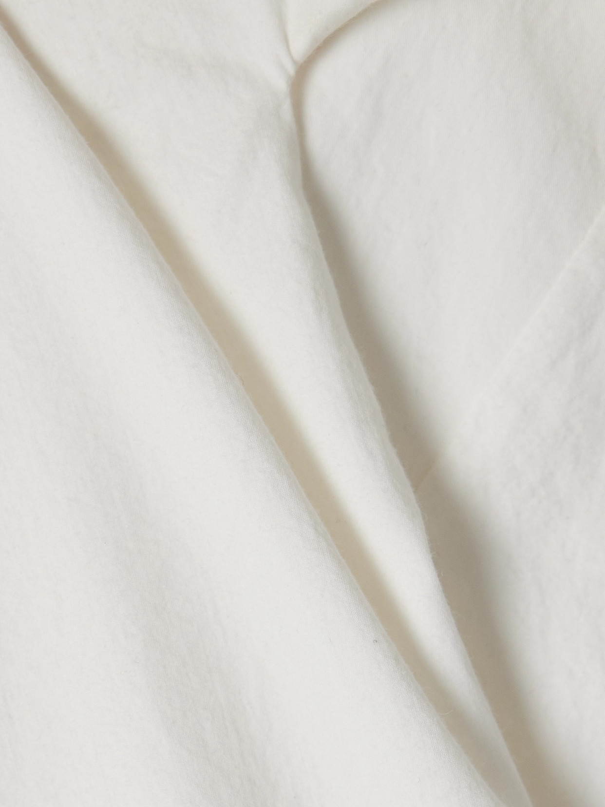 Anitas Off-The-Shoulder Cape-Effect Cotton-Poplin Top