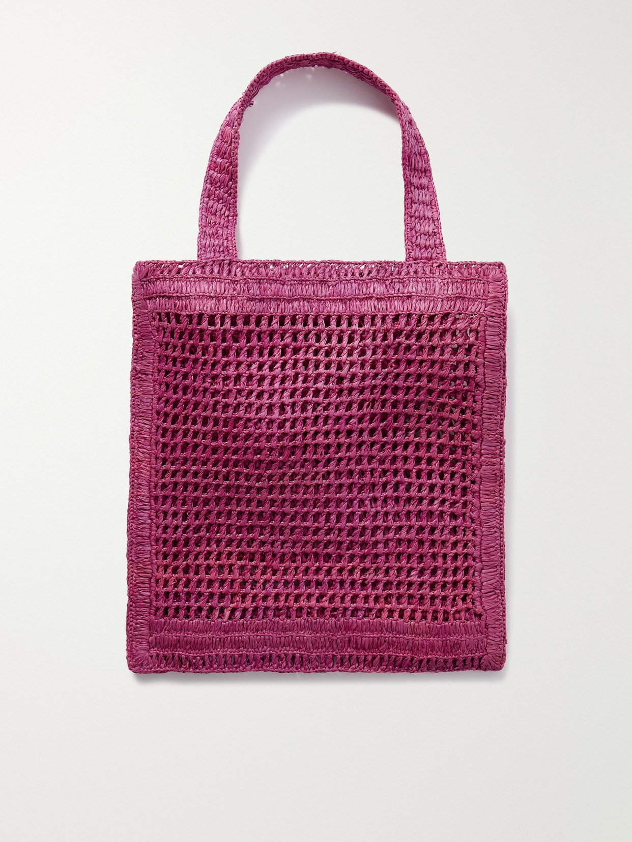 Chloé - Summer Banana Embellished Crochet-Knit Raffia Tote