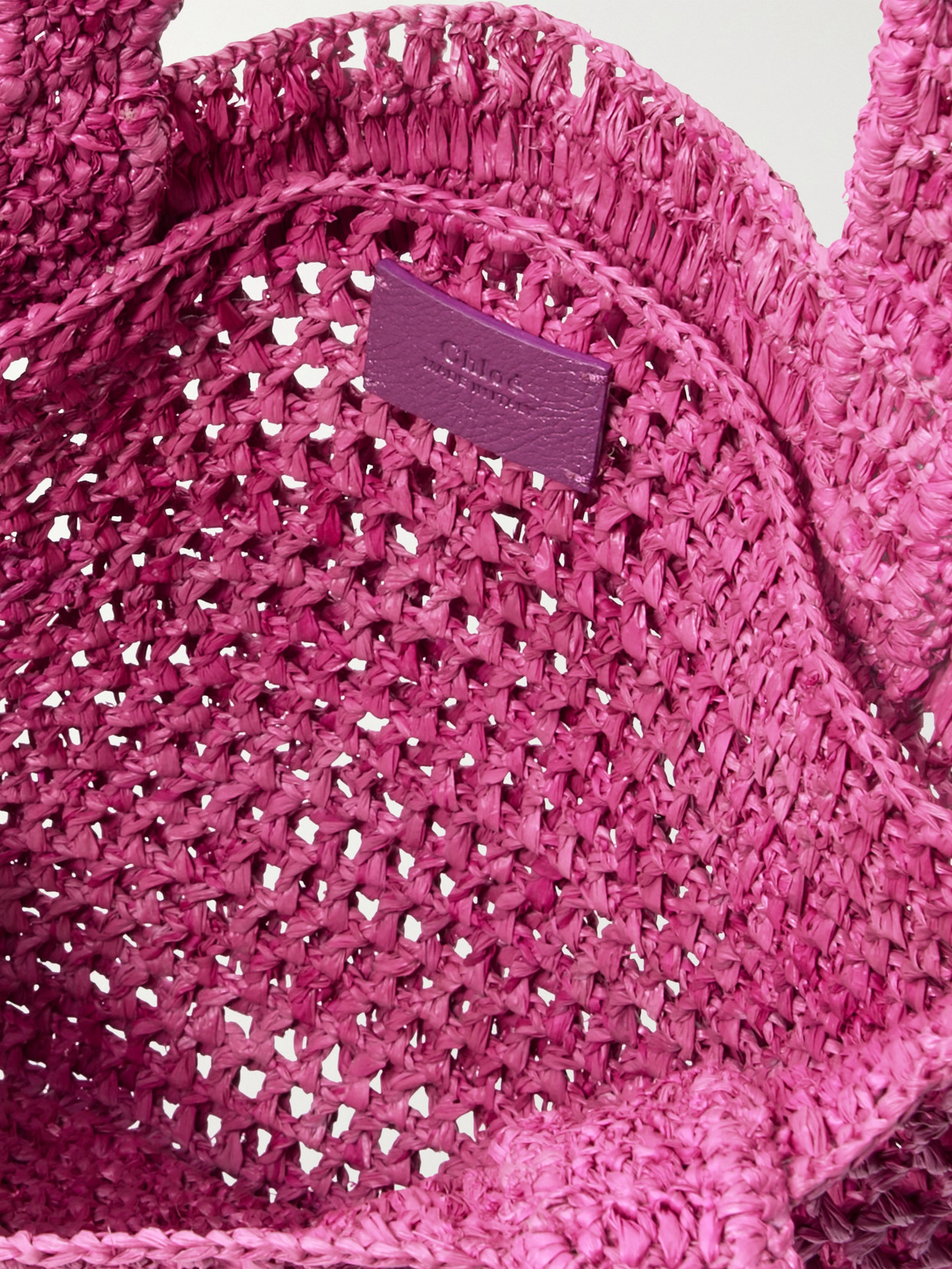 Chloé - Summer Banana Embellished Crochet-Knit Raffia Tote