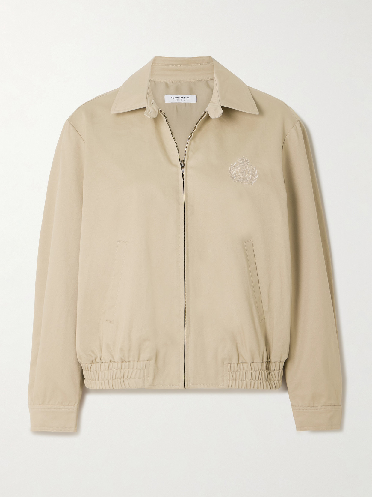 Prep H & W Crest Embroidered Cotton-Twill Jacket
