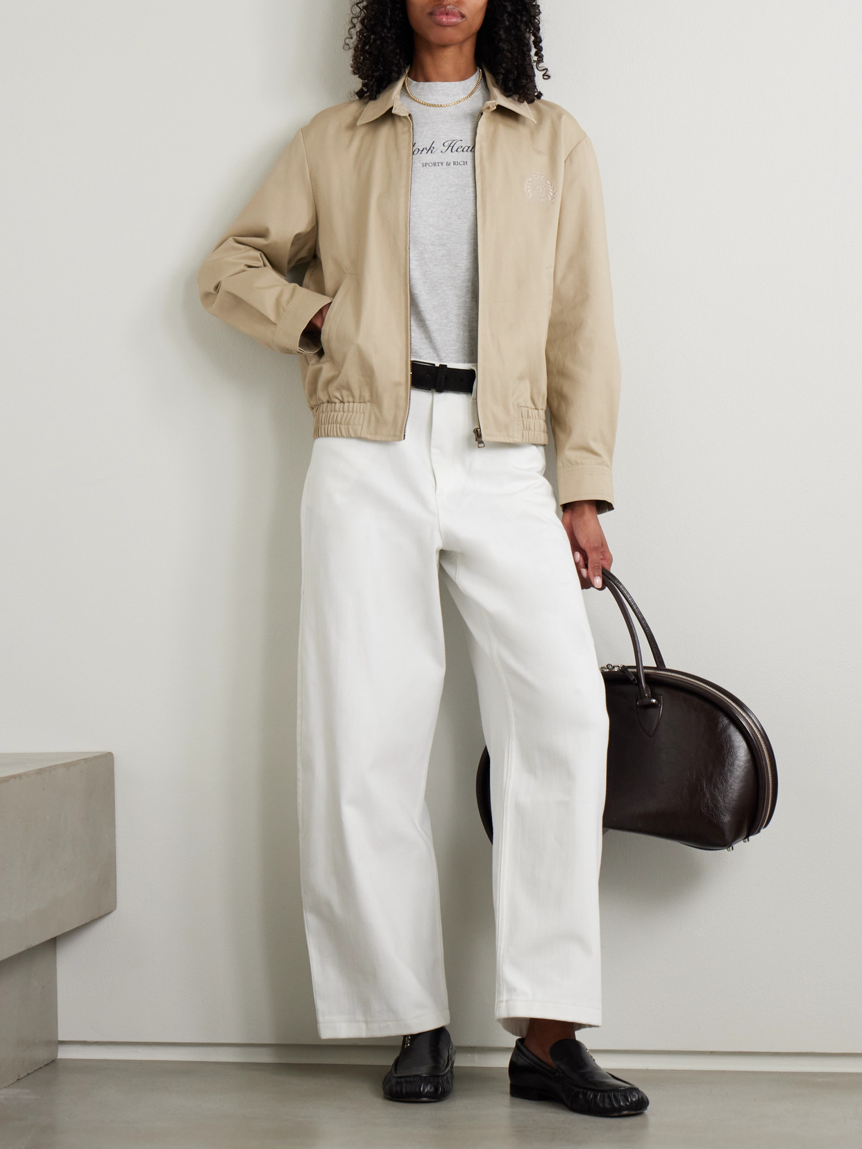 Prep H & W Crest Embroidered Cotton-Twill Jacket