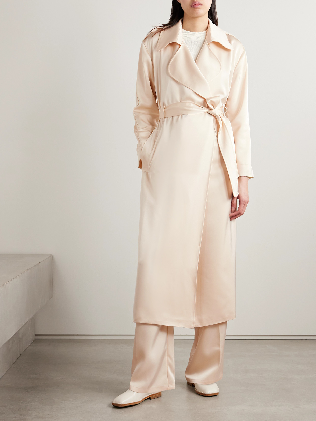 Barb Belted Trench Coat