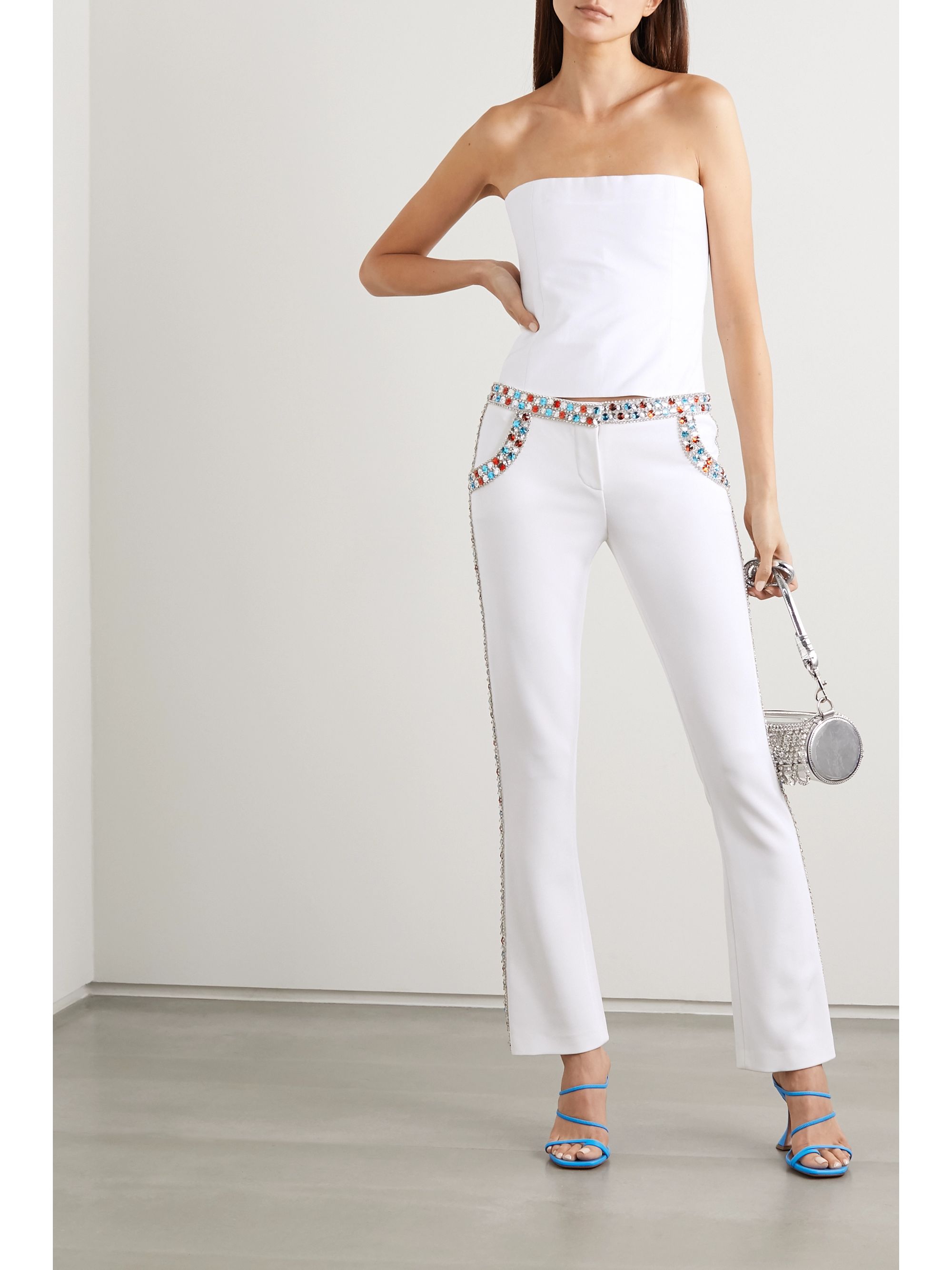 balmain white pants