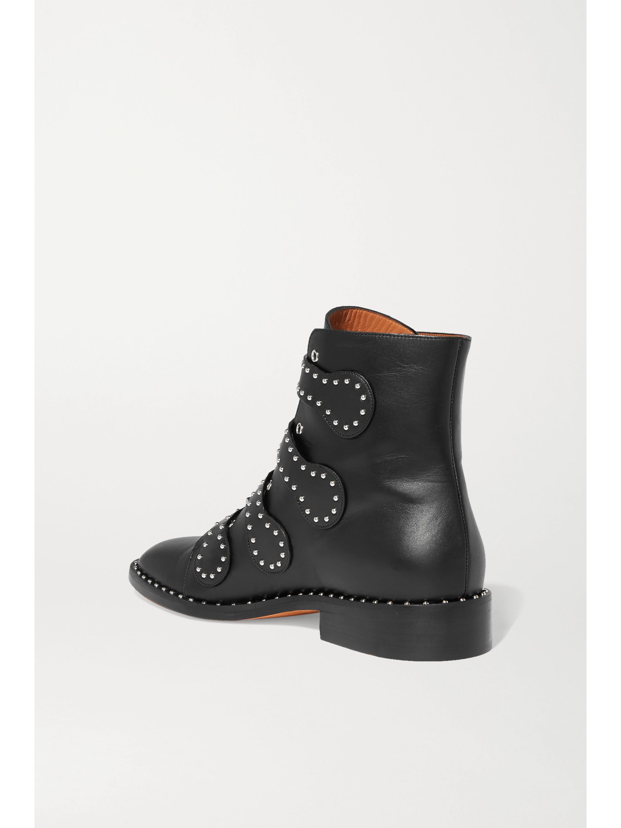 grey studded boots