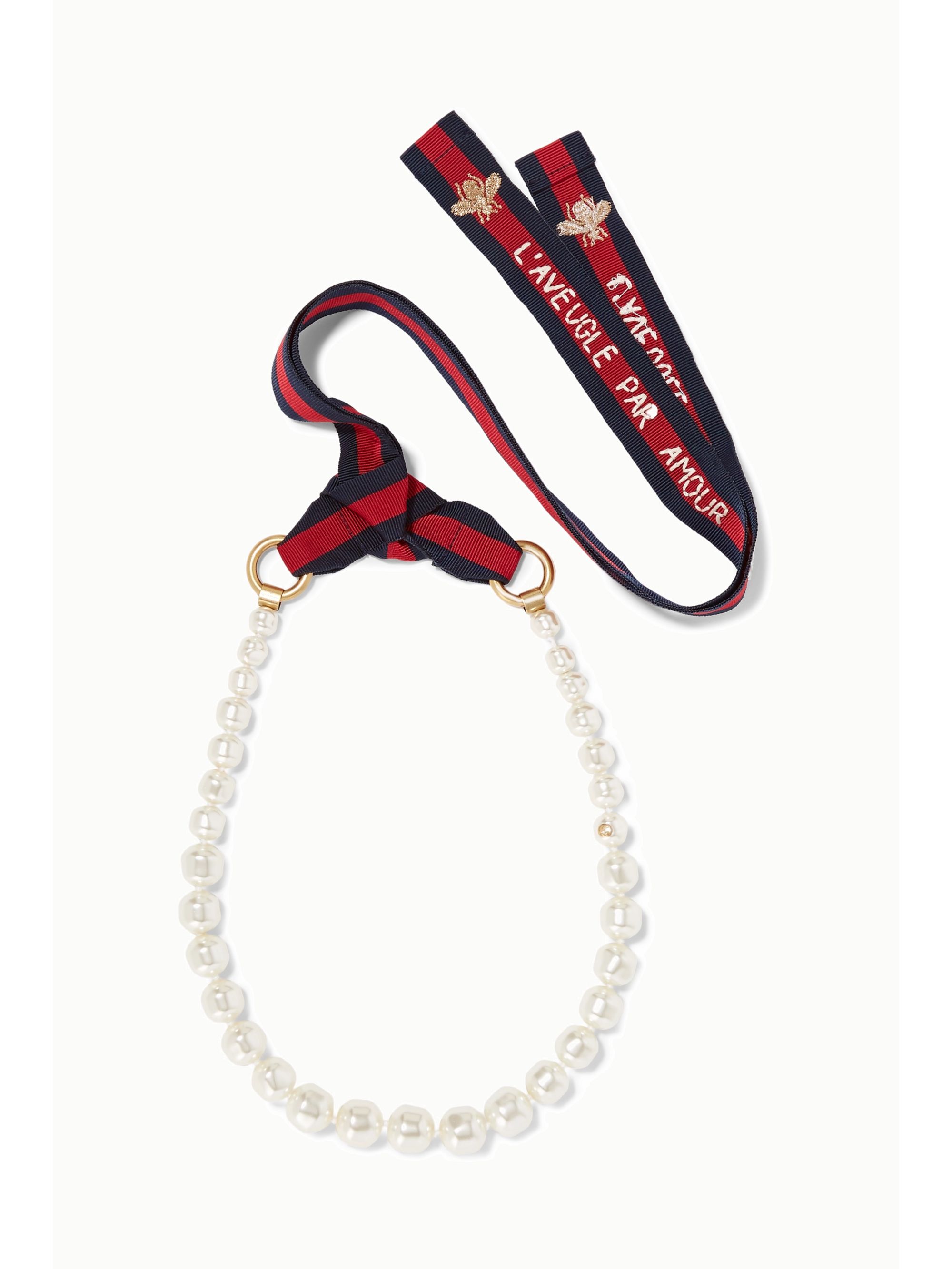 gucci pearl necklace