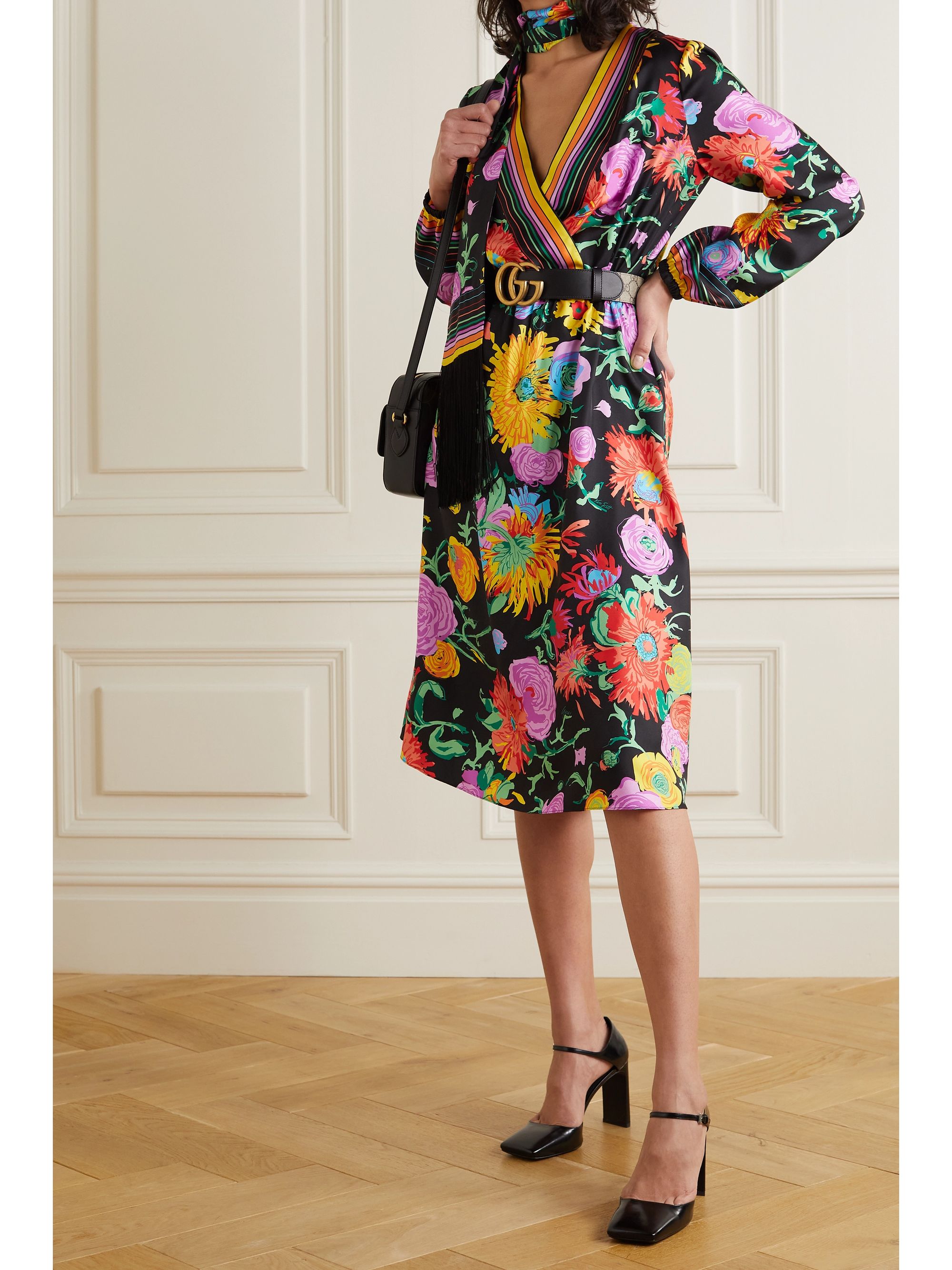 gucci midi dress