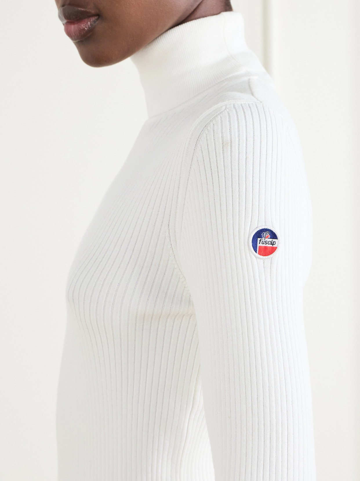 Ancelle Ribbed-Knit Turtleneck Sweater