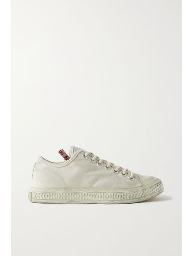 acne studios distressed canvas sneakers