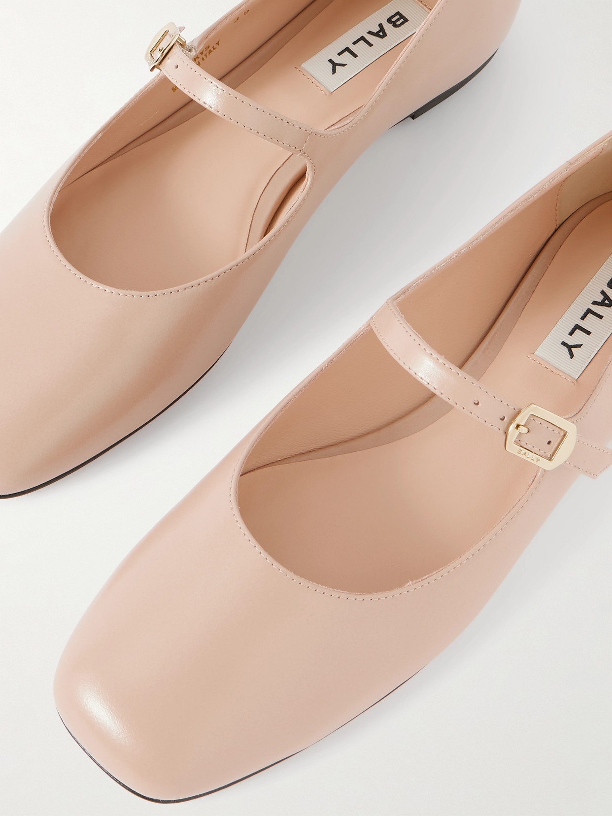 Belkys Leather Mary-Jane Ballet Flats
