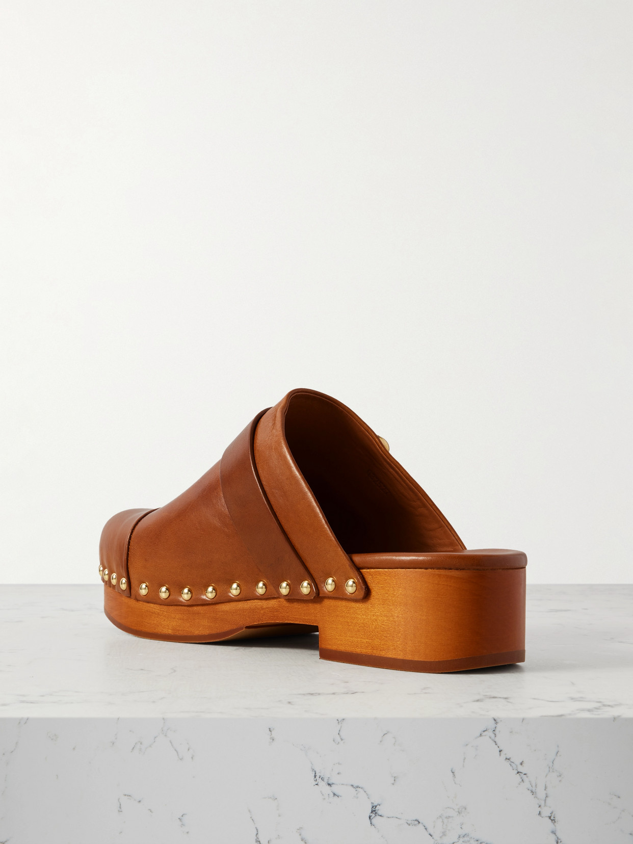Chloé - Jeannette Embellished Leather Clogs