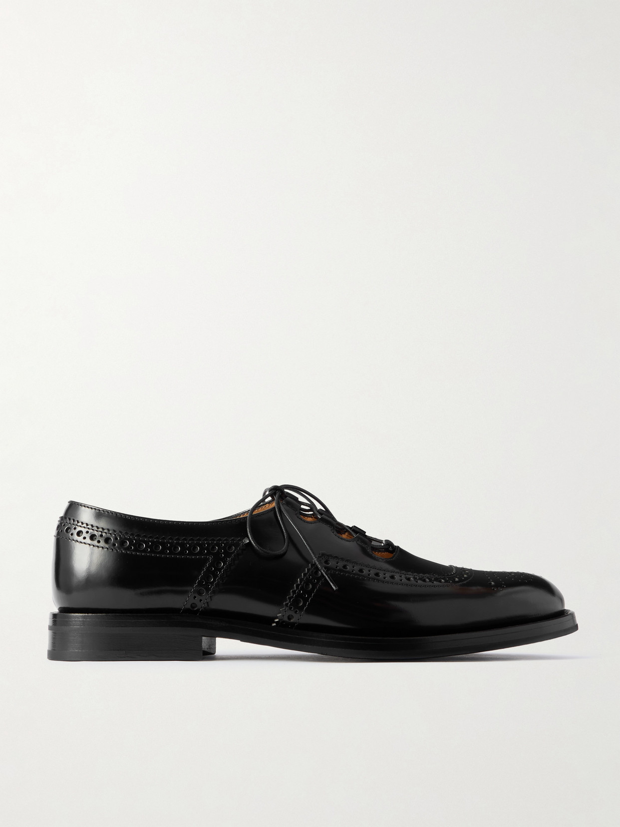 Shop Ghillie 穿孔皮革布洛克鞋 - IT35 on Sale at BeyondStyle  display picture 3