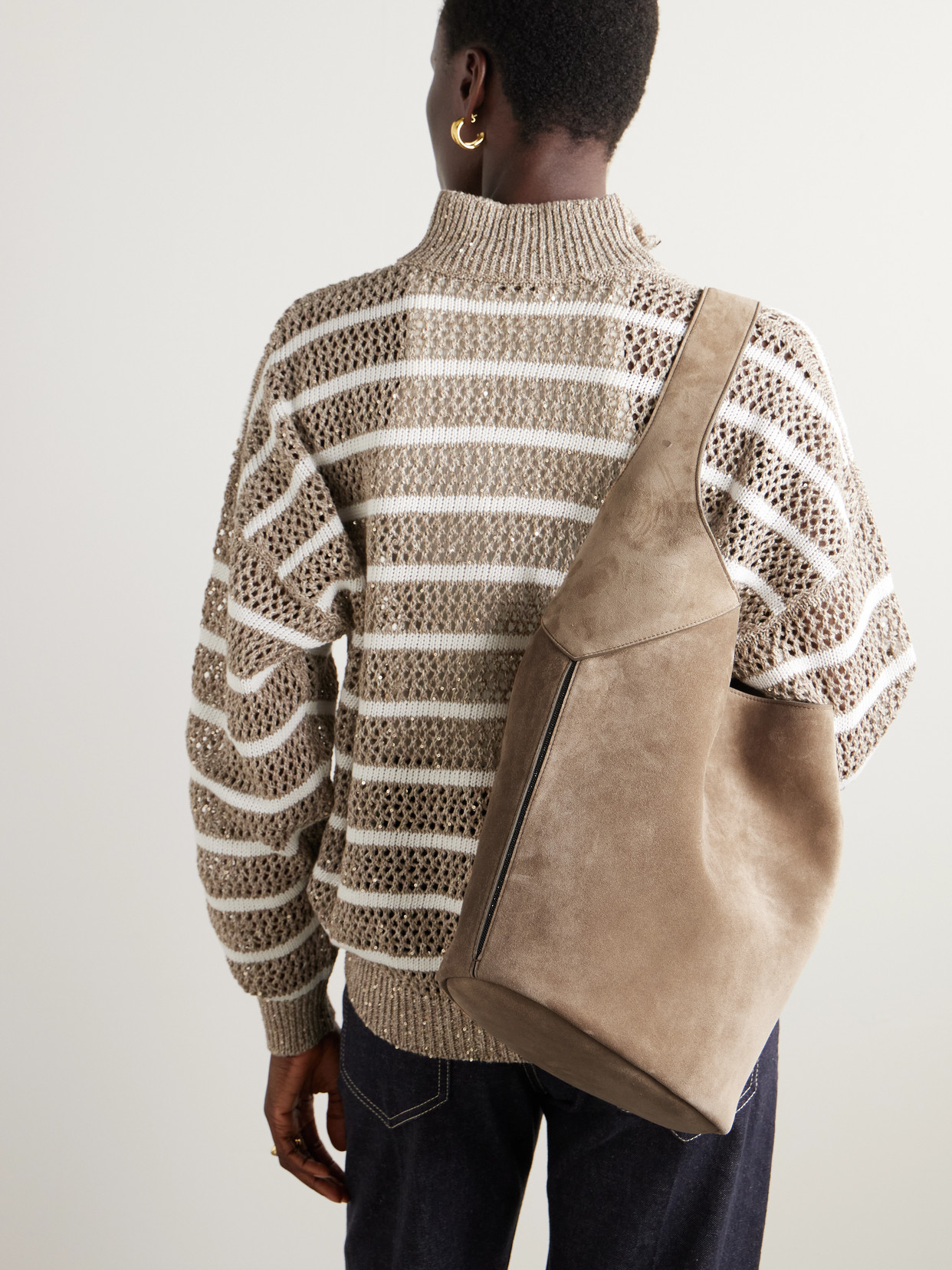 Suede Shoulder Bag