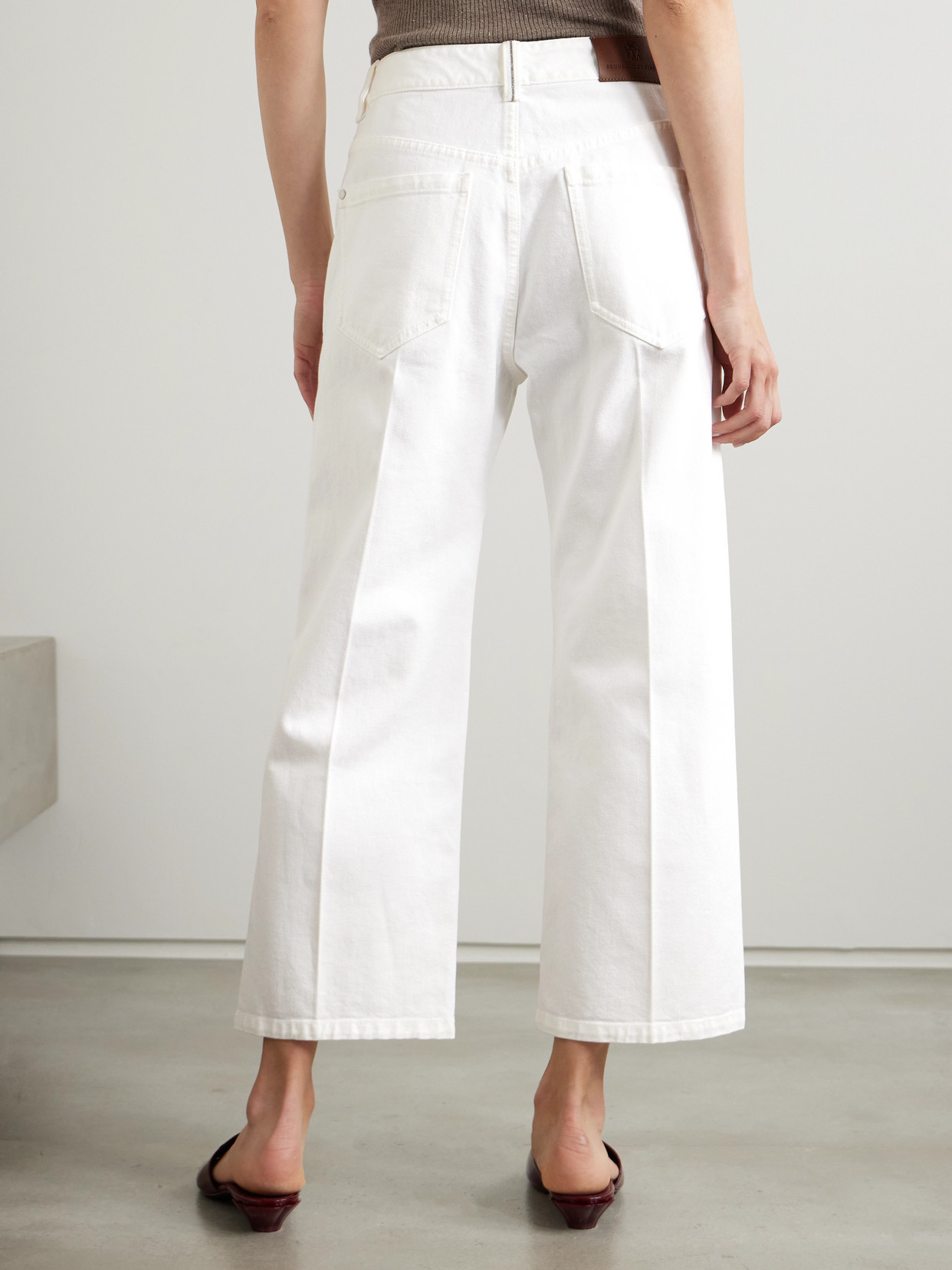 Mid-Rise Straight-Leg Jeans