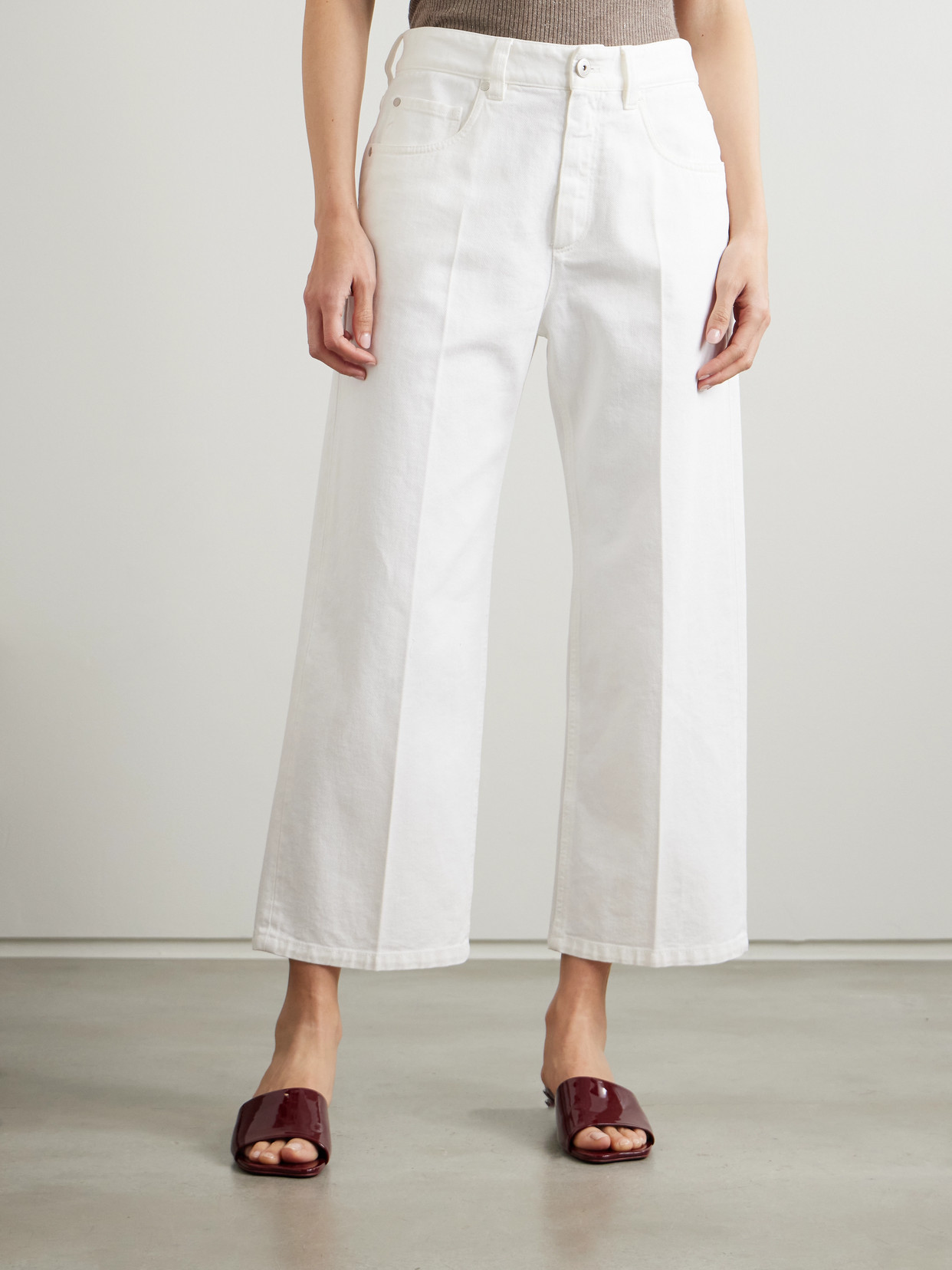 Mid-Rise Straight-Leg Jeans