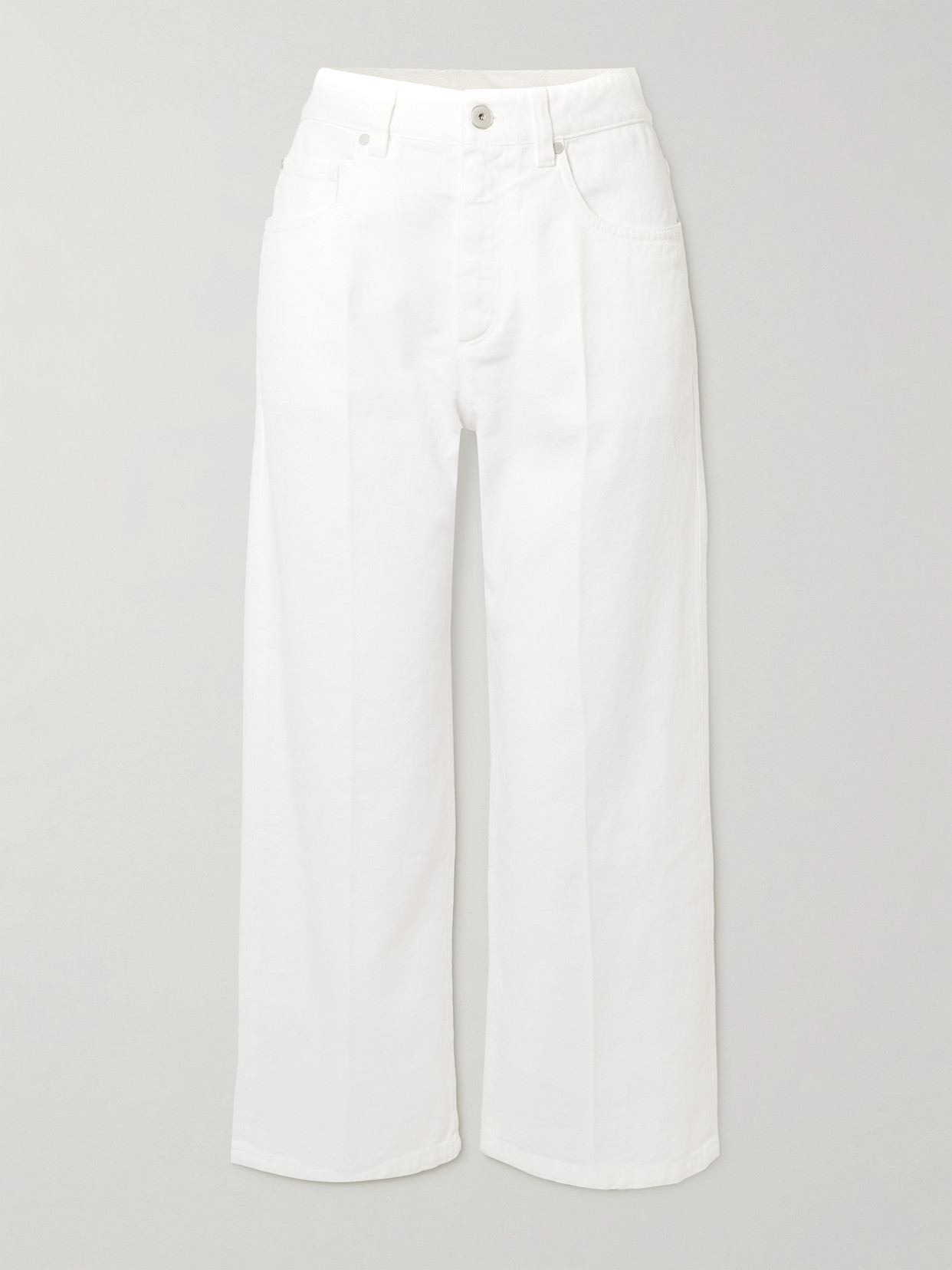 Mid-Rise Straight-Leg Jeans