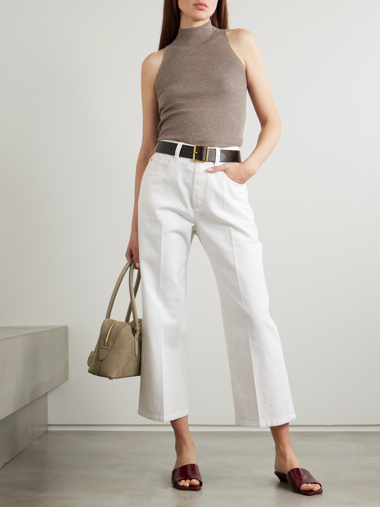 Mid-Rise Straight-Leg Jeans