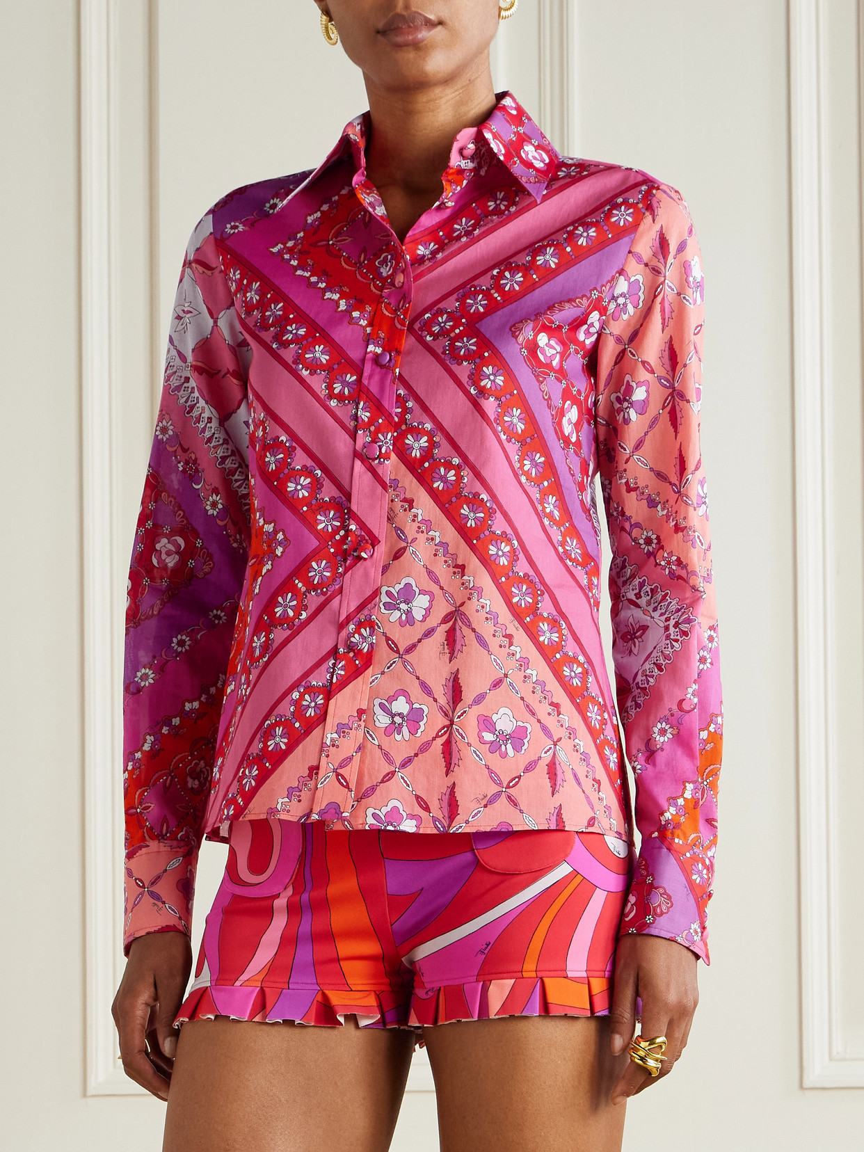 Pucci - Printed Cotton-Muslin Shirt