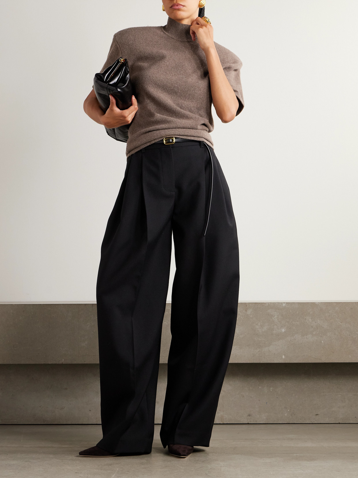 Castagna Wool And Cashmere-Blend Turtleneck Sweater