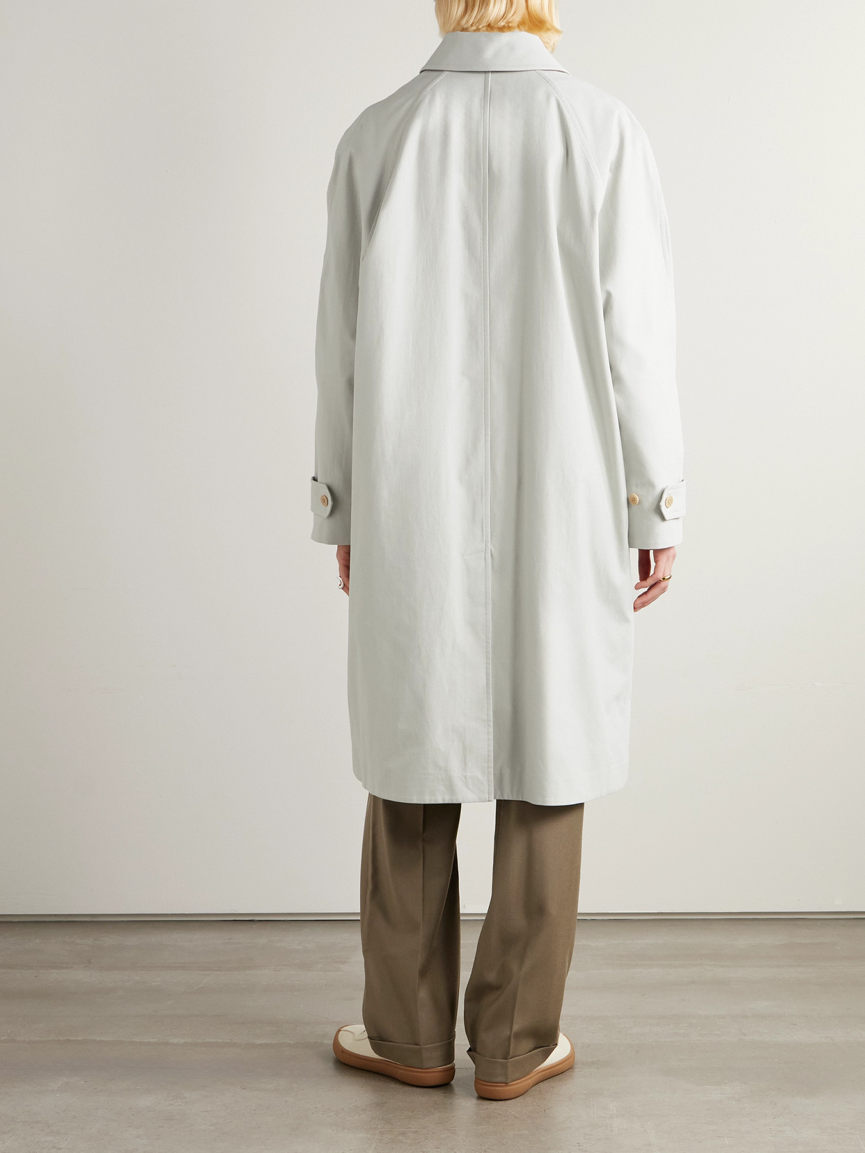 Pluma Brushed Cotton And Cashmere-Blend Trench Coat