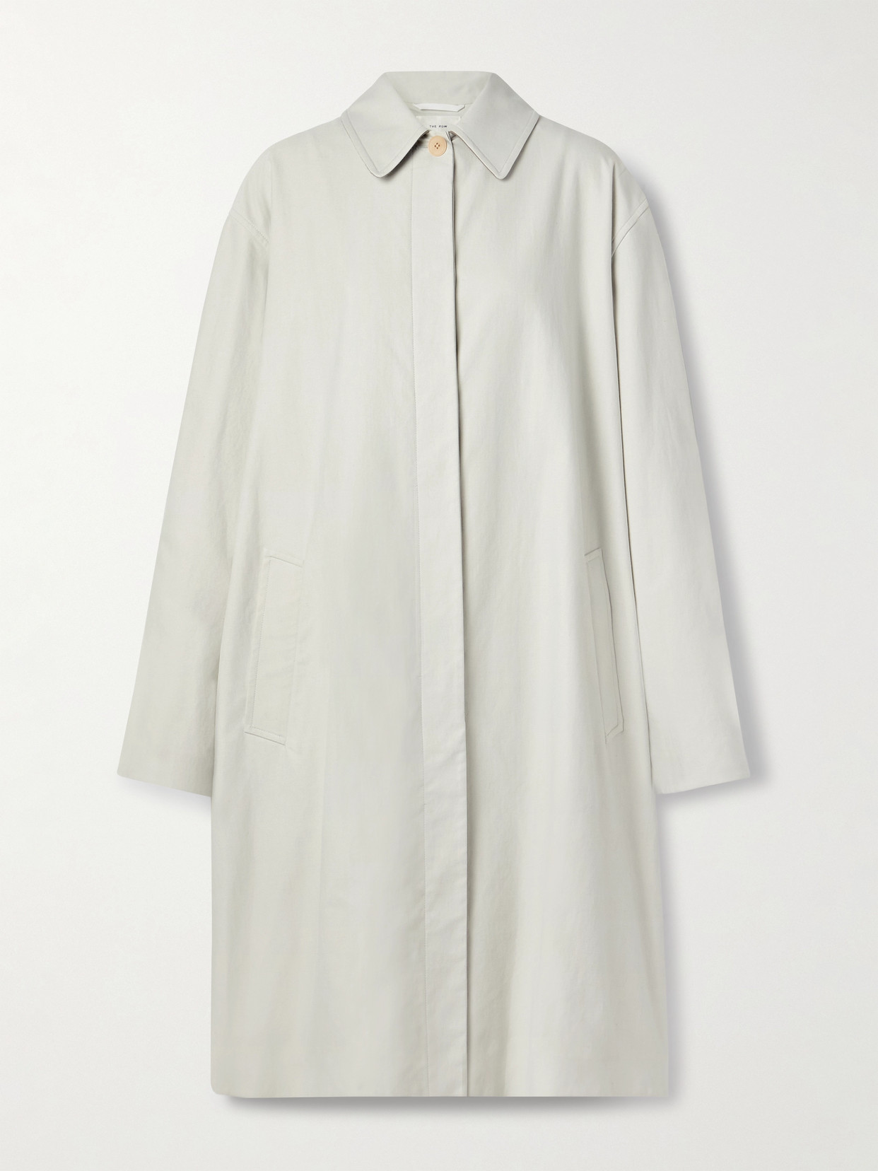 Pluma Brushed Cotton And Cashmere-Blend Trench Coat