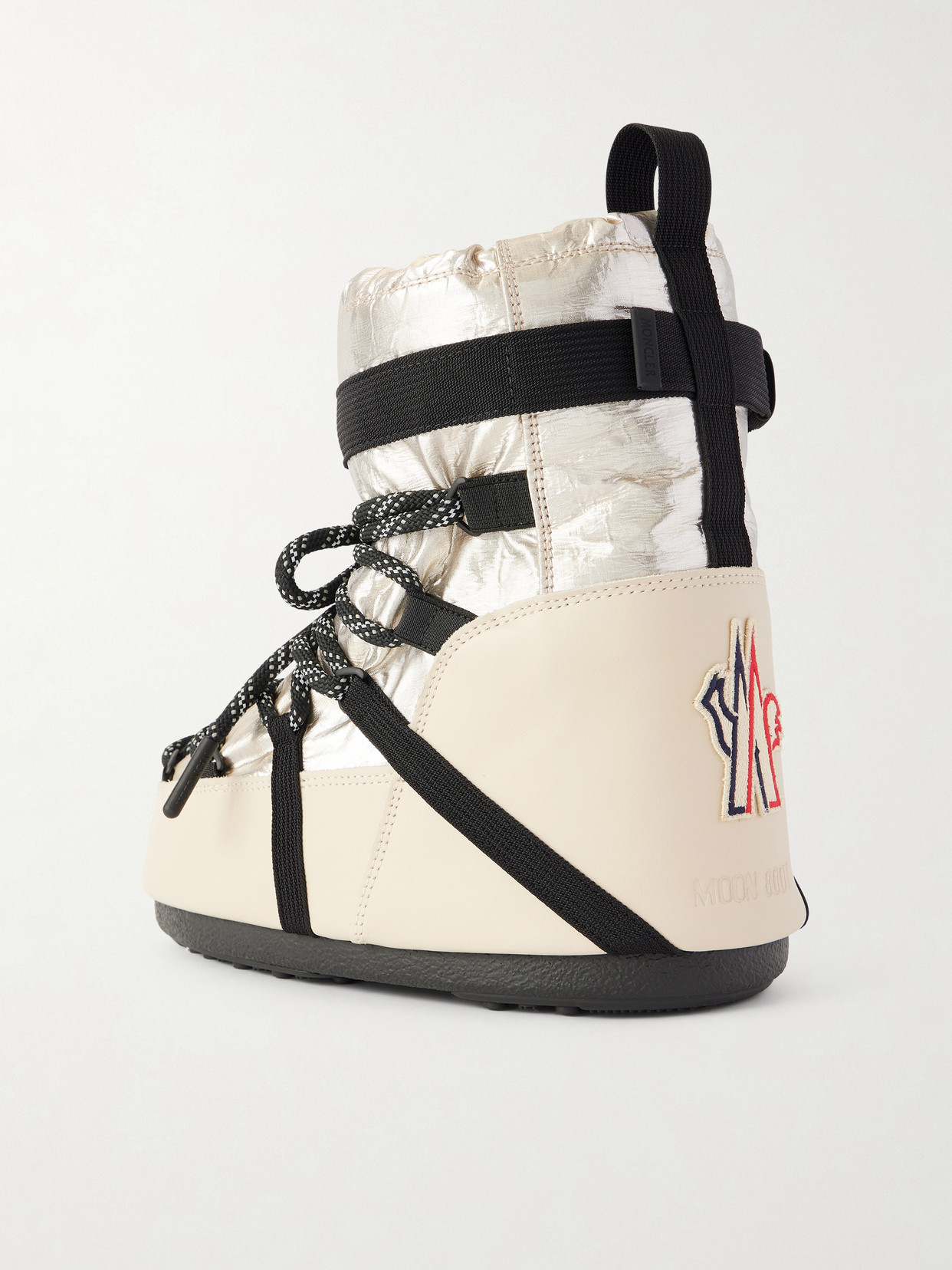 Grenoble - + Moon Boot Icon Metallic Shell And Leather Snow Boots